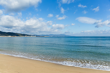 Image showing Sea sand sky and summer day 