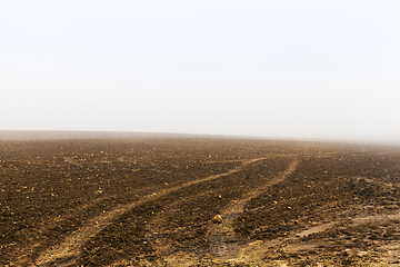 Image showing Plowed agricultural field.