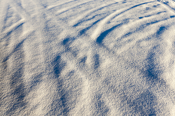 Image showing snow-covered soil