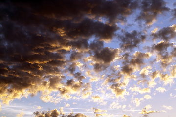 Image showing the sky at sunset