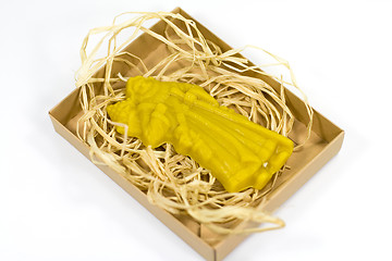 Image showing handmade candle in box