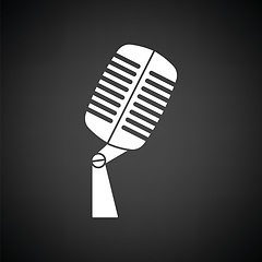 Image showing Old microphone icon