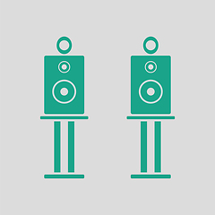 Image showing Audio system speakers icon