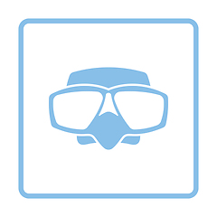 Image showing Icon of scuba mask 