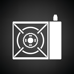 Image showing Camping gas burner stove icon