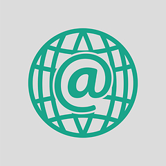 Image showing Global e-mail icon