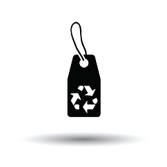 Image showing Tag and recycle sign icon