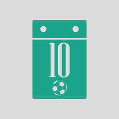 Image showing Soccer calendar icon
