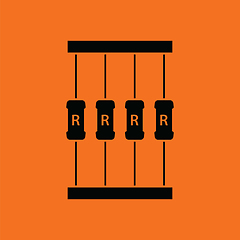 Image showing Resistor tape icon