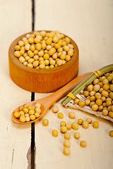 Image showing organic soya beans