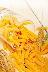 Image showing Italian pasta penne with wheat