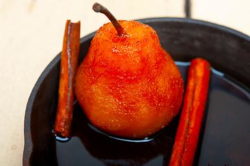 Image showing poached pears delicious home made recipe