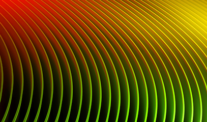 Image showing Abstract curved shapes colorful Background