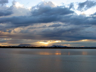 Image showing Sun down. Laos