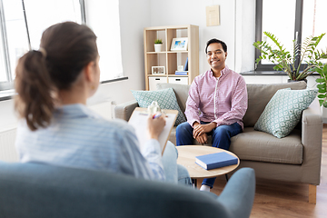 Image showing man and psychologist at psychotherapy session