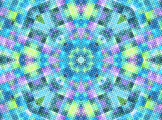 Image showing Bright background with mosaic pattern