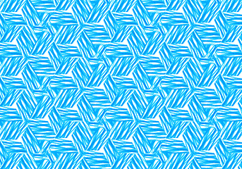 Image showing Abstract bright blue repeating pattern