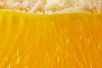 Image showing orange pulp macro