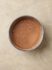 Image showing bowl of chocolate cake dough