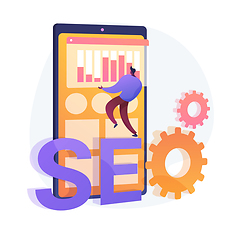 Image showing Seo optimization vector concept metaphor