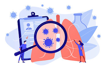 Image showing Coronavirus symptoms concept vector illustration.