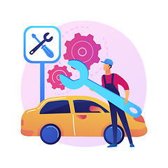 Image showing Car service abstract concept vector illustration.