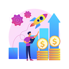 Image showing Boost sales abstract concept vector illustration.