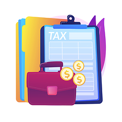 Image showing Corporate tax abstract concept vector illustration.