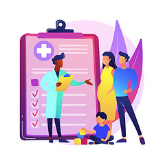 Image showing Family doctor abstract concept vector illustration.