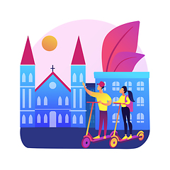 Image showing City tour abstract concept vector illustration.