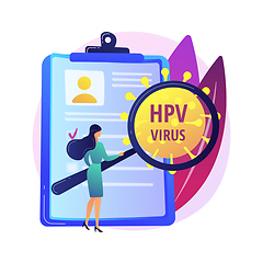 Image showing Human papillomavirus HPV abstract concept vector illustration.