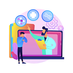 Image showing Telehealth abstract concept vector illustration.