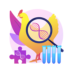 Image showing Genetically modified animals abstract concept vector illustration.