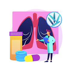 Image showing Tuberculosis abstract concept vector illustration.