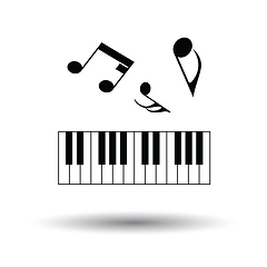 Image showing Piano keyboard icon