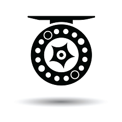 Image showing Icon of Fishing reel 