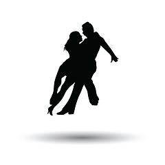 Image showing Dancing pair icon