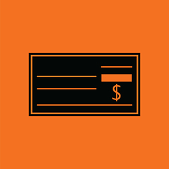 Image showing Bank check icon