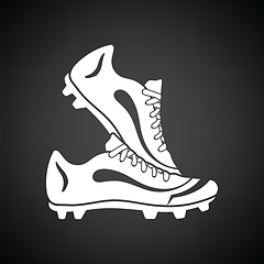 Image showing Pair soccer of boots  icon