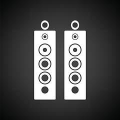 Image showing Audio system speakers icon