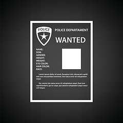 Image showing Wanted poster icon