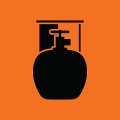 Image showing Camping gas container icon