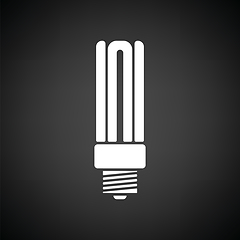 Image showing Energy saving light bulb icon