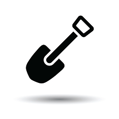 Image showing Camping shovel icon