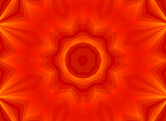 Image showing Red background with abstract concentric pattern 