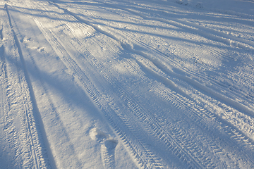 Image showing Road under the snow