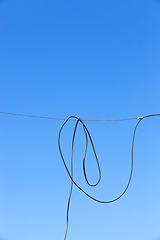 Image showing wire with blue sky