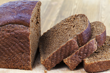 Image showing Slices of rye bread i