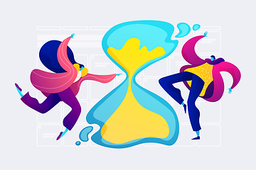 Image showing Time management concept vector illustration.