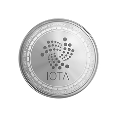 Image showing Silver IOTA coin symbol.